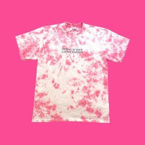 Dyeing Is Your Latest Fashion - Fuchsia Tie Dye T-Shirt